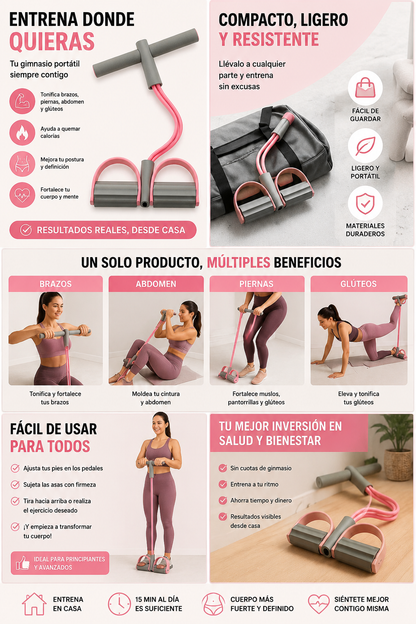 Bandas Elasticas Resistencia Con Pedal