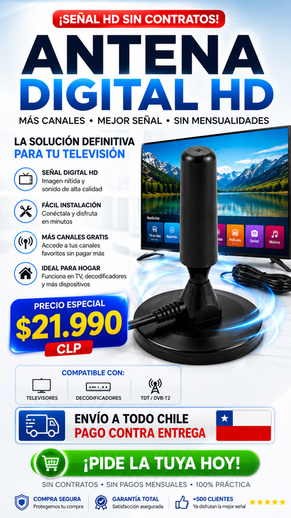 UltraSignal HD™ Antena Digital Ultra HD 📡